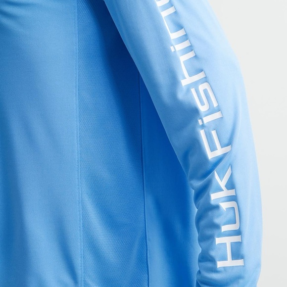 HUK Performance Fishing Blue Camo Crew Shirt, Men’s Size XXL, Preowned - Picture 14 of 14